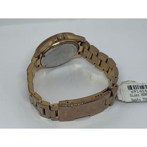 Fossil AM4454 Women's Stainless Steel Analog R0se Dial Quartz Wrist Watch E350 - Picture 10 of 11